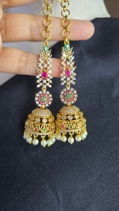Viral Jhumka Mattal Combo Indian Earrings