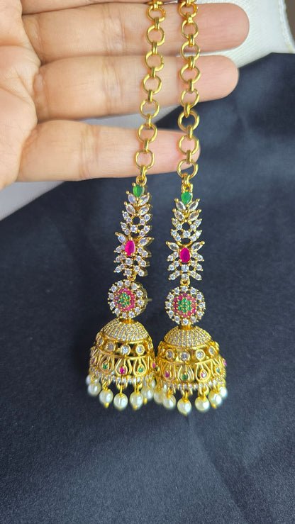 Viral Jhumka Mattal Combo Indian Earrings