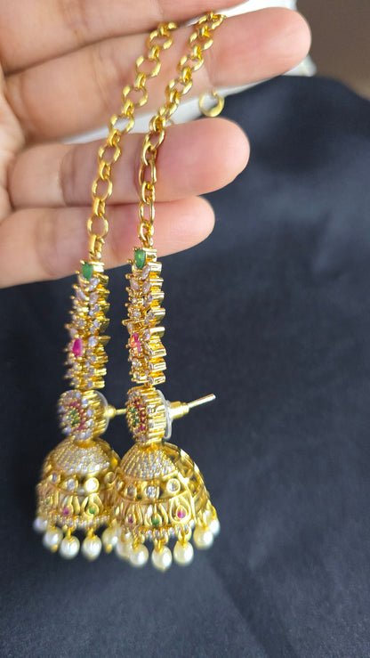 Viral Jhumka Mattal Combo Indian Earrings
