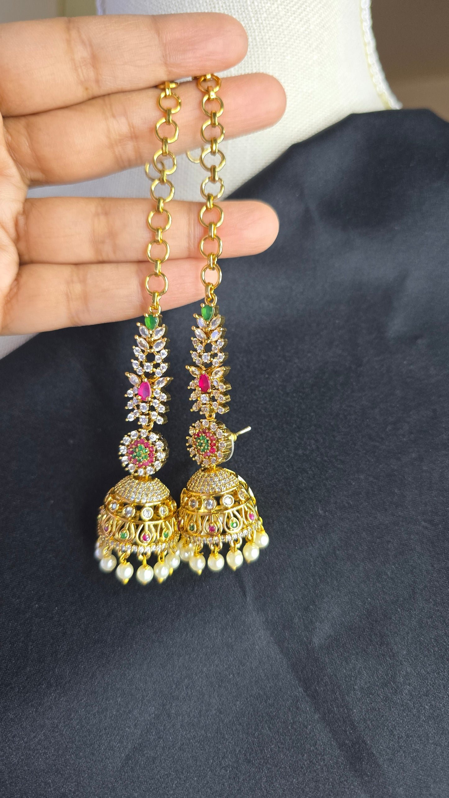 Viral Jhumka Mattal Combo Indian Earrings