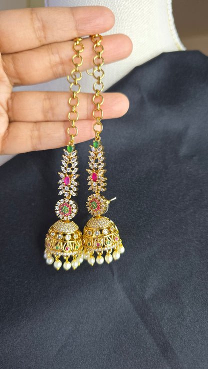 Viral Jhumka Mattal Combo Indian Earrings
